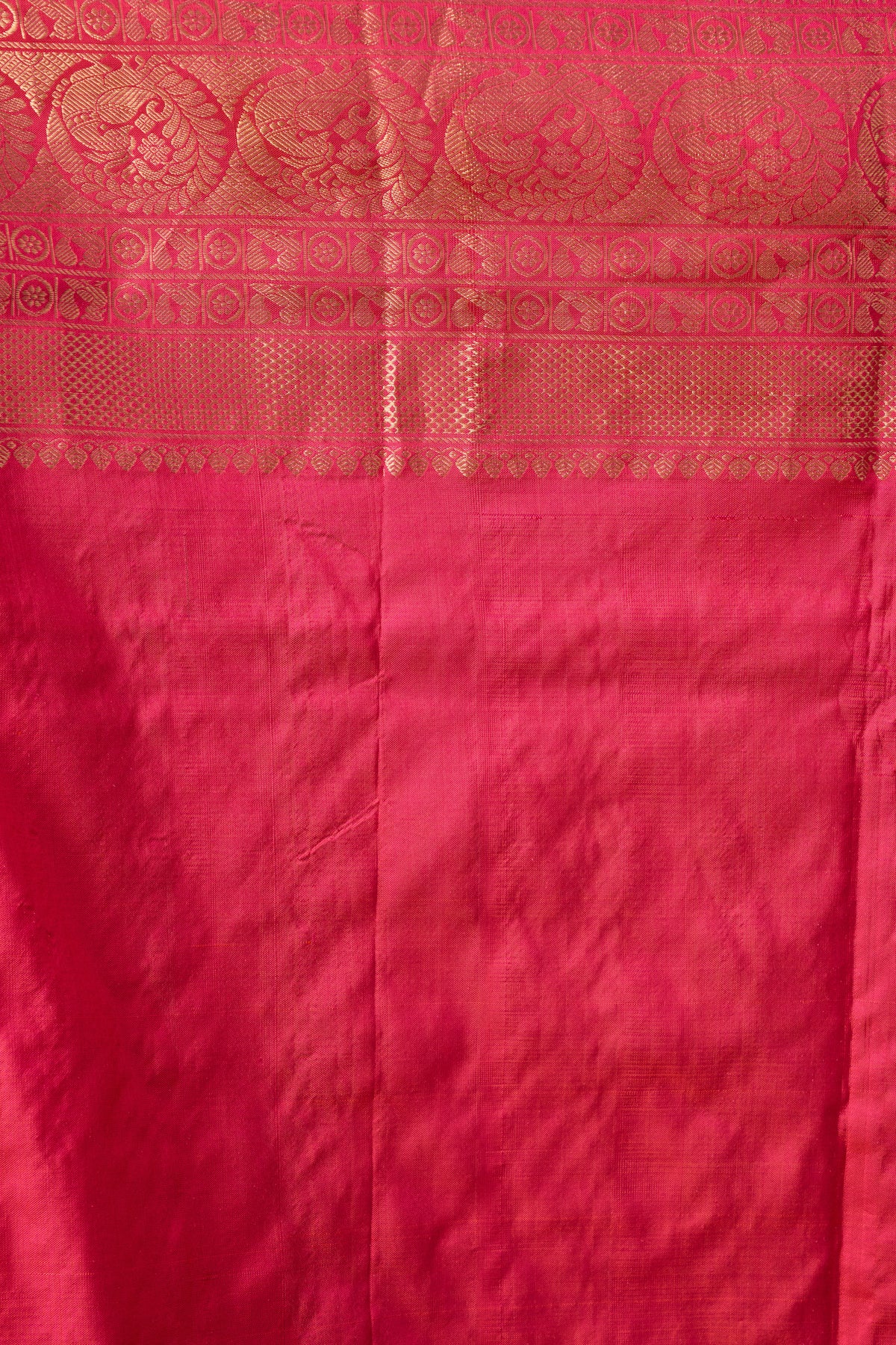 Pink Patola Silk Heritage Saree With Banarasi Border