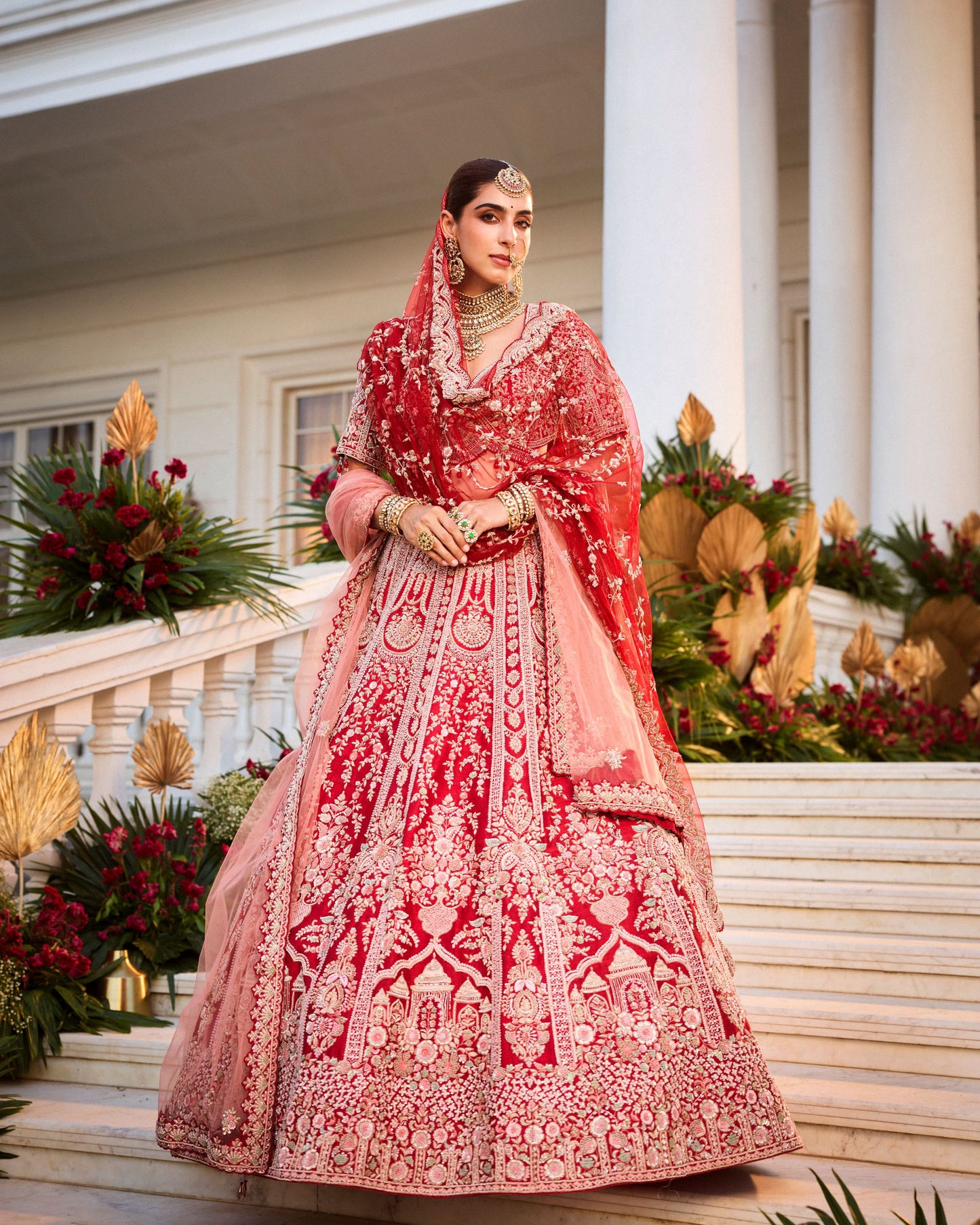 Maroon Colour Bridal Lehenga With Zardozi Work