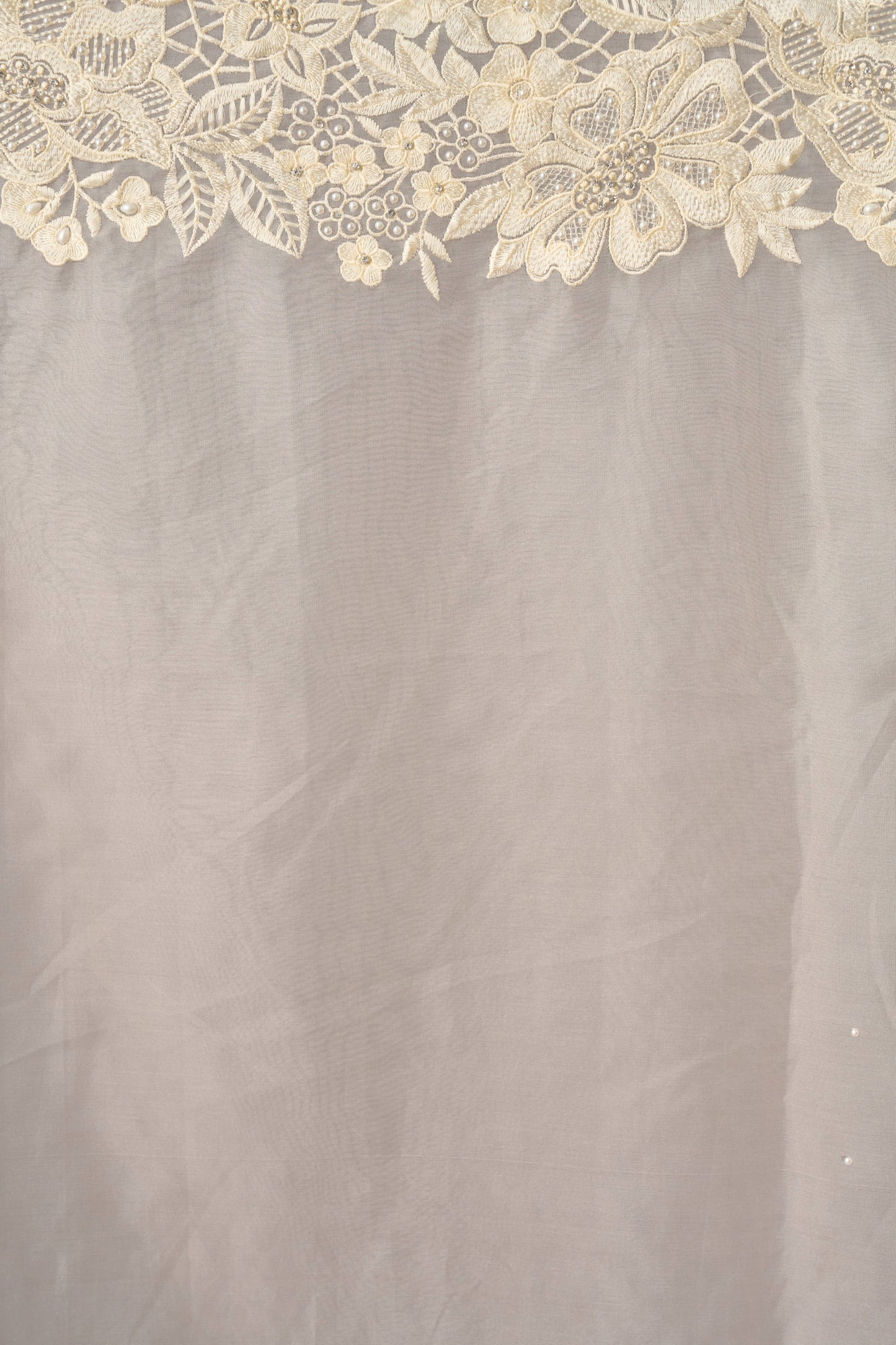 Baby Pink Organza Parsi Saree