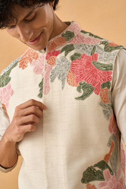 Green Ombre Shaded Kurta Bandi Set