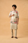 Green Ombre Shaded Kurta Bandi Set