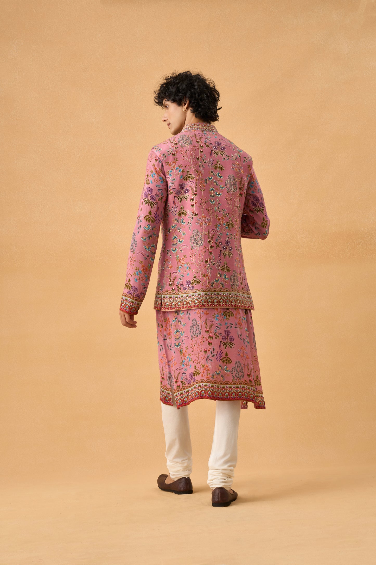 Onion Pink Kurta Bandi Set