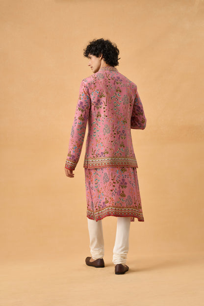 Onion Pink Kurta Bandi Set