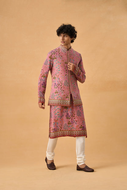 Onion Pink Kurta Bandi Set