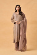 Grey Georgette Pakistani Salwar Kameez Set