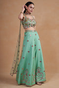 Sea Green Indowestern Set