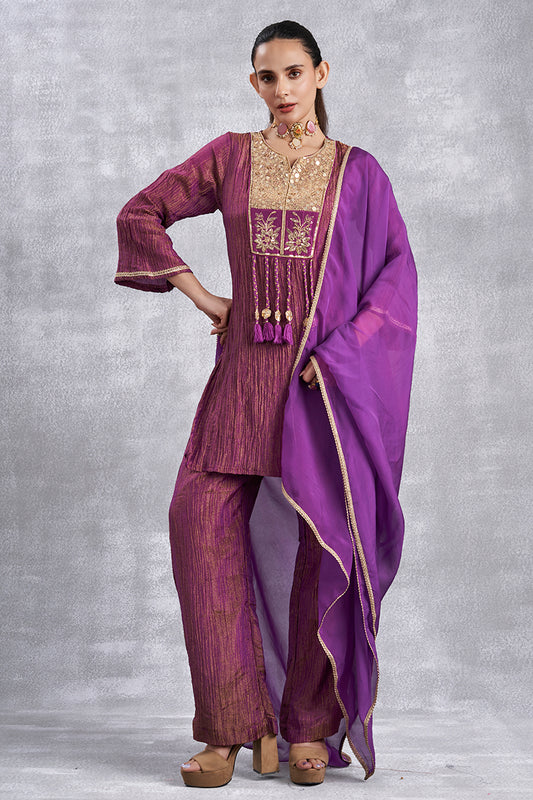 Purple Suit Set