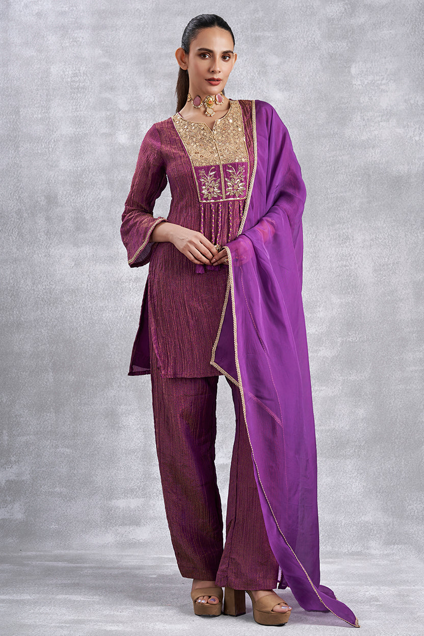 Purple Suit Set